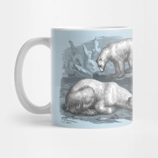 Polar Bear Black & White Illustration Mug